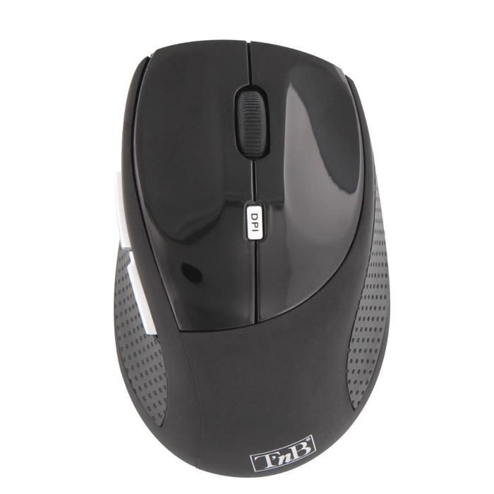 T'nB Souris EXPERT Sans fil - 6 boutons - 2400 DPI - Windows/Mac - Noir