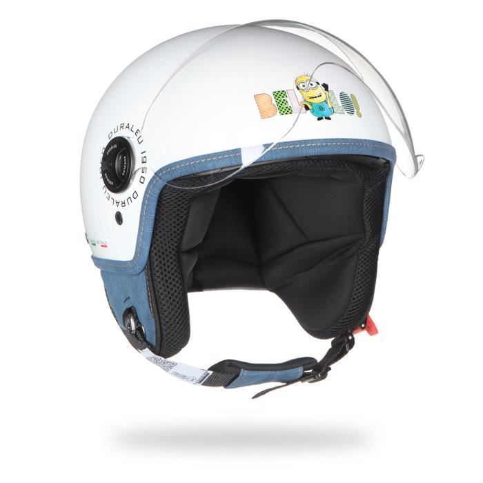 MINIONS Casque Jet Bello Blanc
