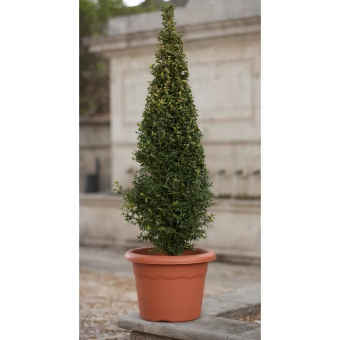 PLASTIKEN Pot à fleurs - Ø 46 cm rond - Terracotta