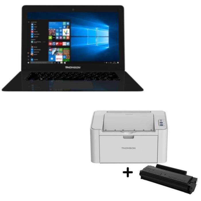 THOMSON PC portable NEO14C - 14,1'''' + Imprimante laser monochrome DPI + TONER MONOCHROME