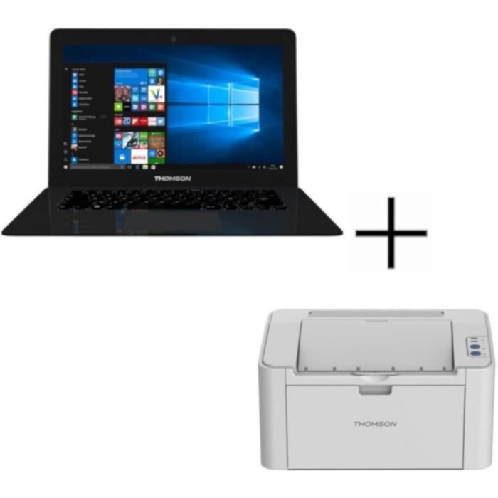 THOMSON PC portable NEO14C - 14,1'''' Full HD + Imprimante laser monochrome DPI