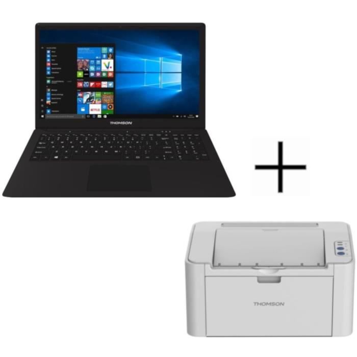 THOMSON PC portable NEO15CD - 15,6 pouce + Imprimante laser monochrome DPI