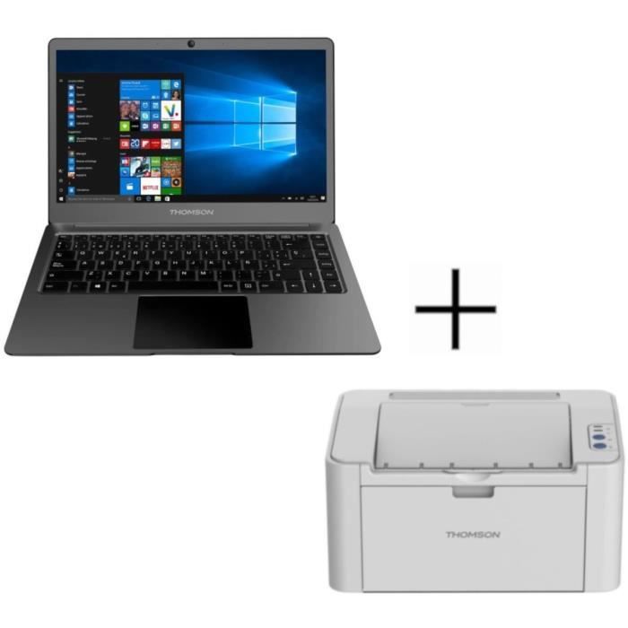 THOMSON PC portable NEOX13-4T32 - 13,3 + Imprimante laser monochrome DPI