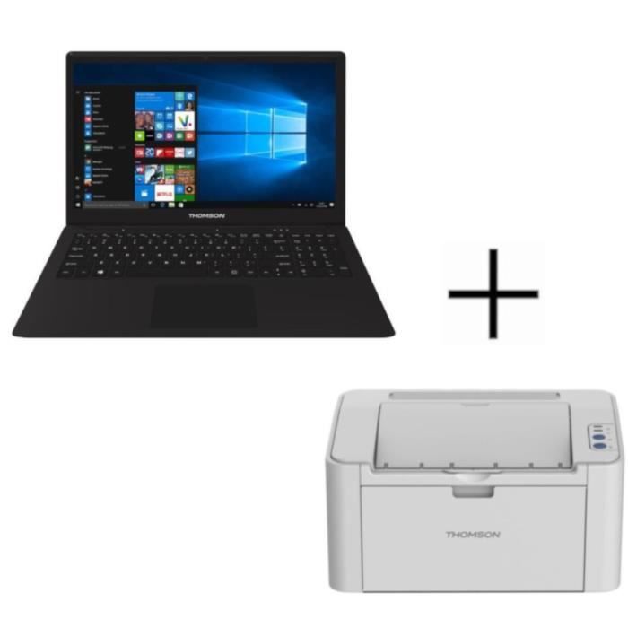 THOMSON PC portable NEO15A - 15,6'''' Full HD + Imprimante laser monochrome DPI