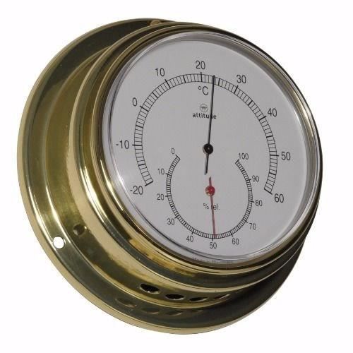 ALTITUDE Thermomètre / Hygromètre marin - Laiton - ø 127 mm