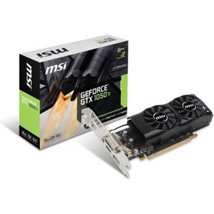 MSI Carte graphique GeForce? GTX 1050 Ti 4GT LP - 4Go - GDDR5