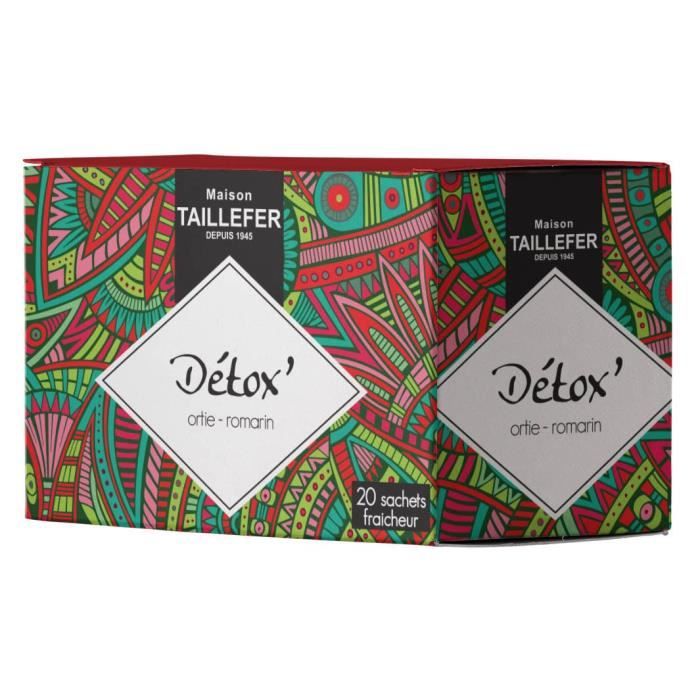 MAISON TAILLEFER Infusion Detox' en Boite de 20 Sachets Individuels