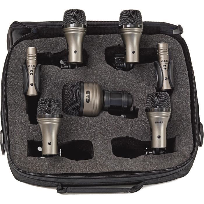 CAD 7 micros bat, : 4 toms, 2 overheads, 1 GC