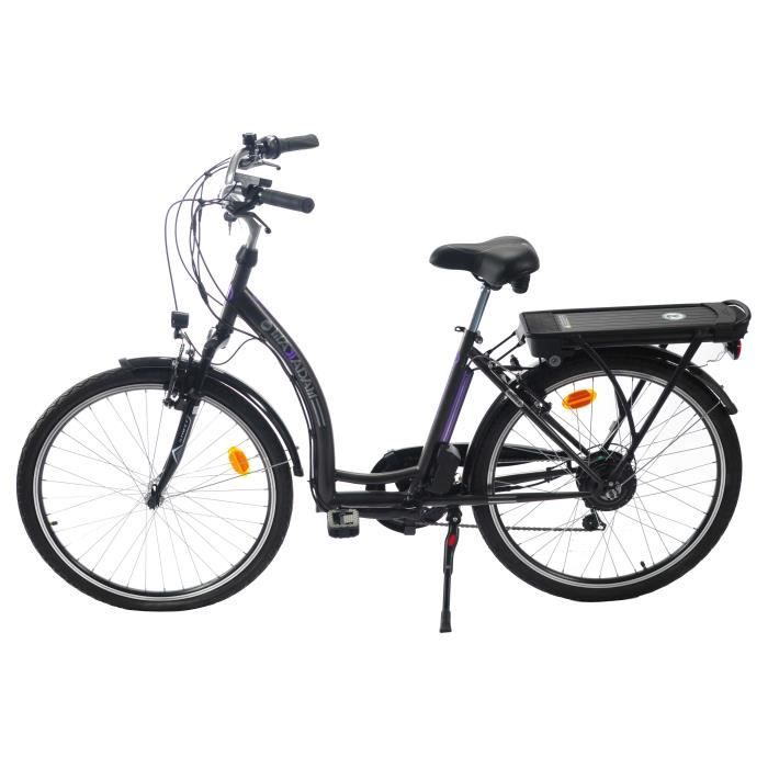 MAKADAM VAE E-town 26''-55km-6 vitesses SHIMANO-Freins Vbrake-Femme-Noir
