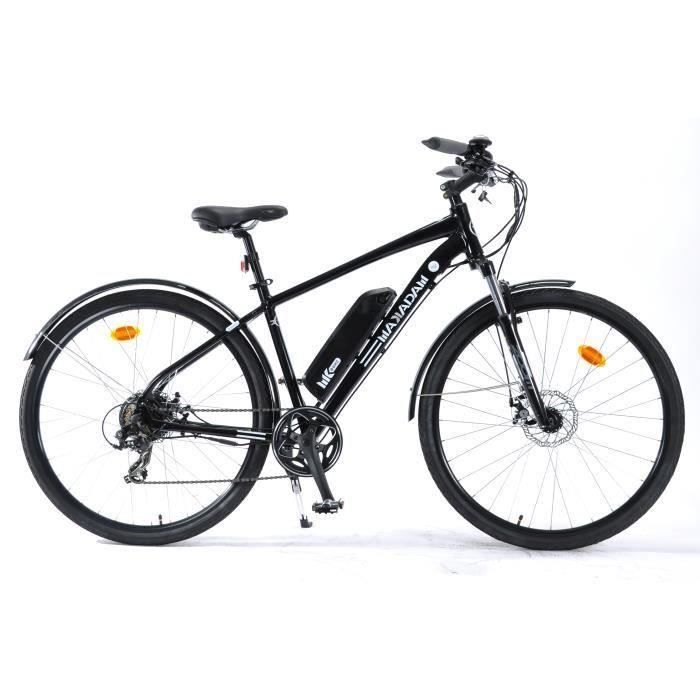 MAKADAM VAE E-TRAX 28''-55km-7 vitesses SHIMANO-Freins à disque-Cadre Alu-Noir