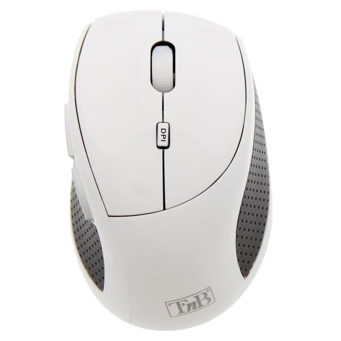 T'nB Souris EXPERT Sans fil - 6 boutons - 2400 DPI - Windows/Mac - Blanc