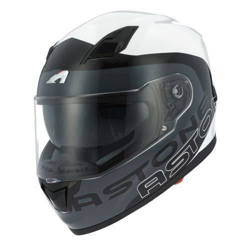 ASTONE Casque Intégral GT900 Apollo Noir Blanc
