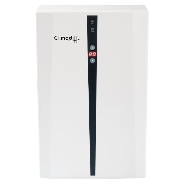CLIMADIFF Déshumidificateur d'air Dhu08 60 W