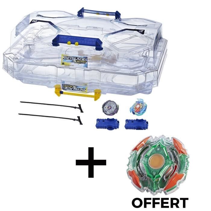 BEYBLADE BURST - Set de Combat Double Surface + 1 Toupie Beyblade Offert