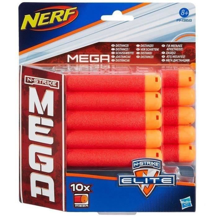 NERF MEGA - Recharges x10 [FLÉCHETTES OFFICIELLES]