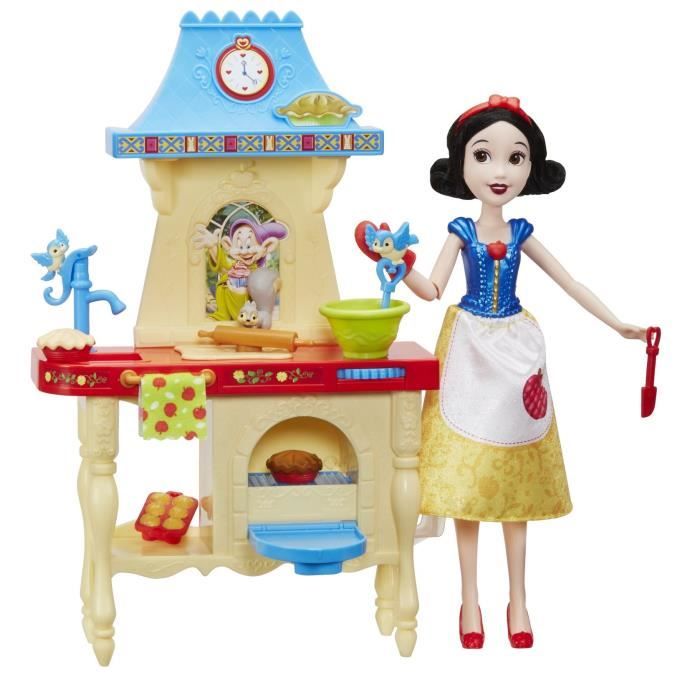 DISNEY PRINCESSES Poupee BLANCHE NEIGE et sa Cuisine