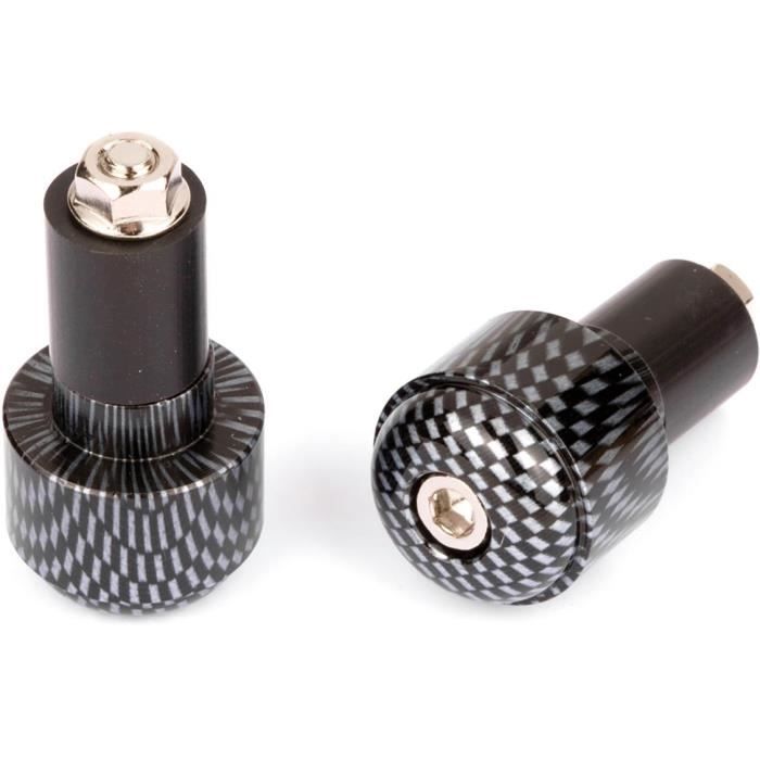 Embouts Guidon Ronds Ø17 Carbon En Alu