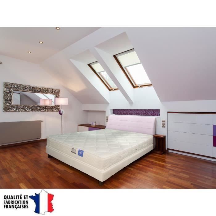 CONFORT Matelas 90x190 cm - Ressorts - Très ferme - 286 ressorts bicôniques - 35kg/m³ - 1 personne