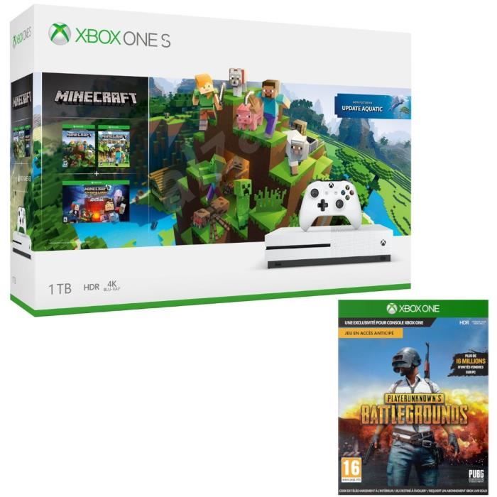 Xbox One S 1 To Minecraft + PUBG