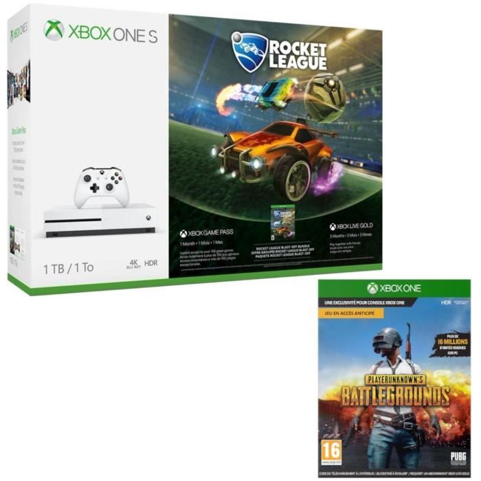 Xbox One S 1 To Rocket League + PUBG
