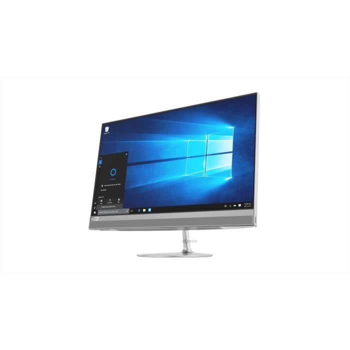 LENOVO Tout en un - Ideacentre AIO 520-24IKL - 23.8'' Full HD - RAM 8Go - Intel® Core™ i7-7700T - Radeon™ 530 2Go - Stockage 1To