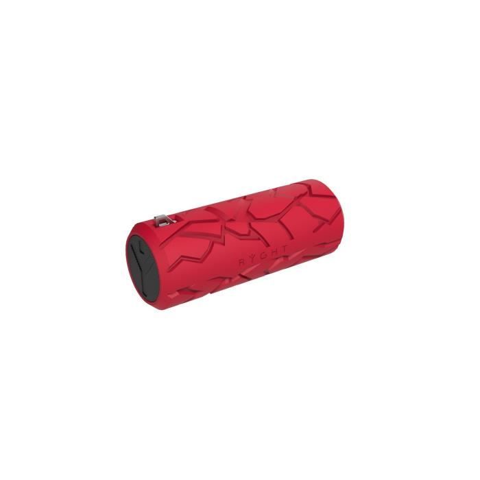 RYGHT R481528 JUNGLE - Enceinte nomade sans fil Bluetooth - Autonomie 8h - Micro intégré - Rouge