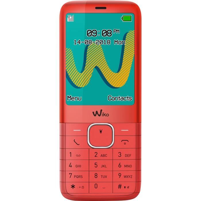WIKO Riff3 Plus LS cherry Rouge