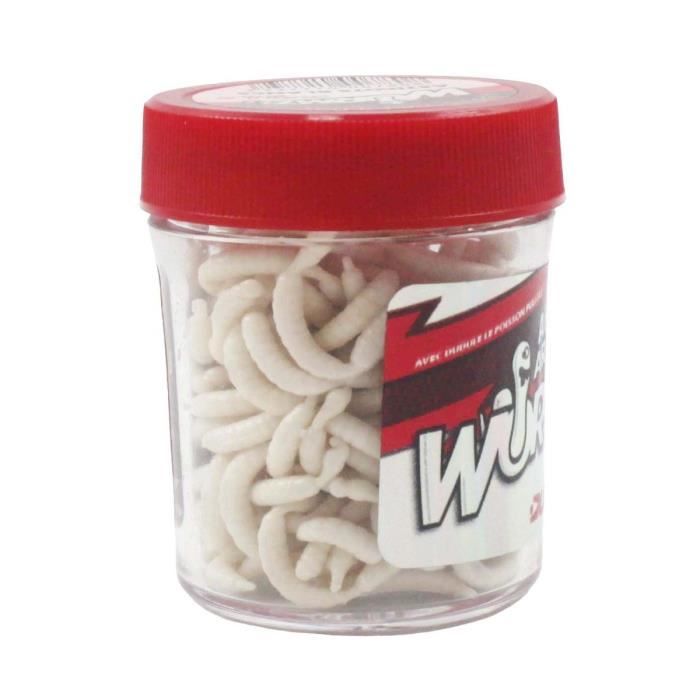 DUDULE Asticots Blancs Artificiels Wormzzz