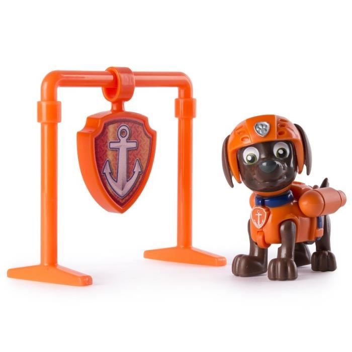 PAT PATROUILLE Figurine Zuma + Portique