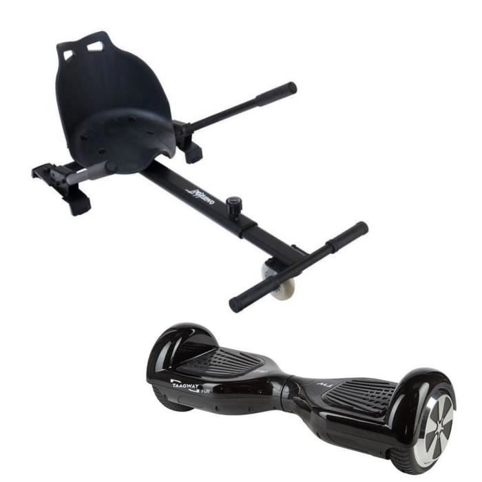 IWATMOTION Kit kart iWatKart noir + TAAGWAY Hoverboard électrique Fun 6,5\