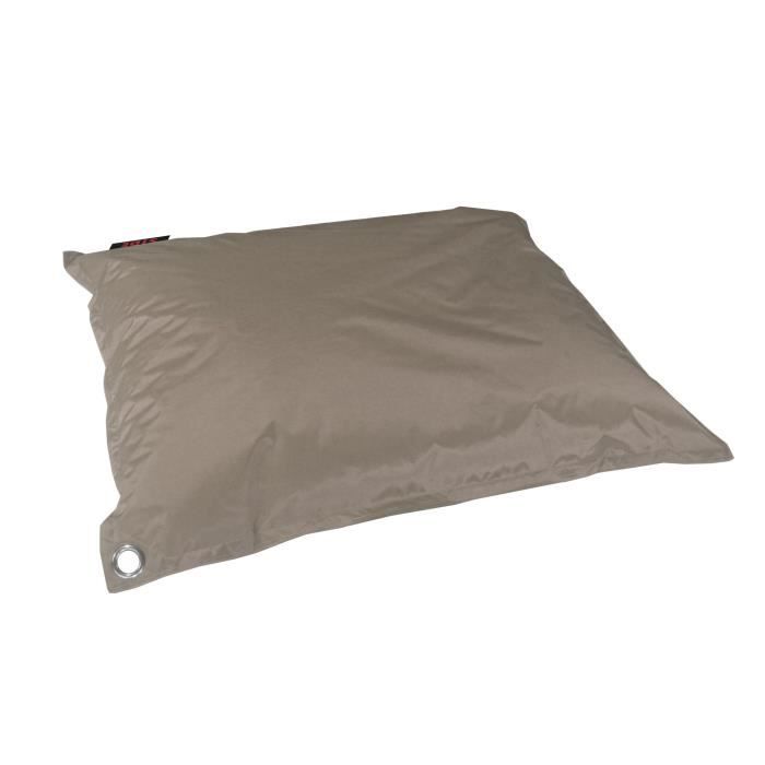 Pouf geant impermeable JAVA - 110x130 cm - Taupe