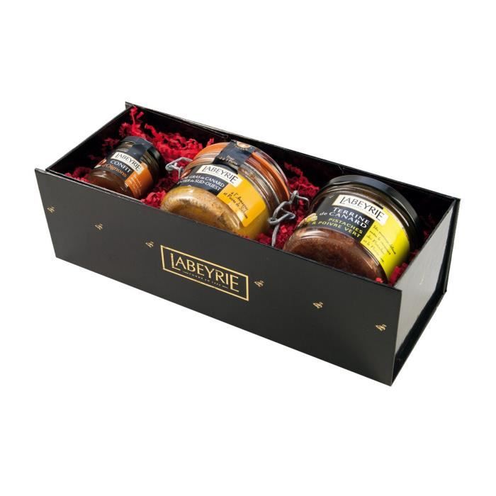 Labeyrie Coffret Découverte (Bocal entier SO 115g, Terrine de canard pistache 170g, Confit d'oignon 40g