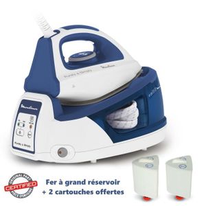 Fer ? grand réservoir + 2 cartouches anti-calcaire offertes