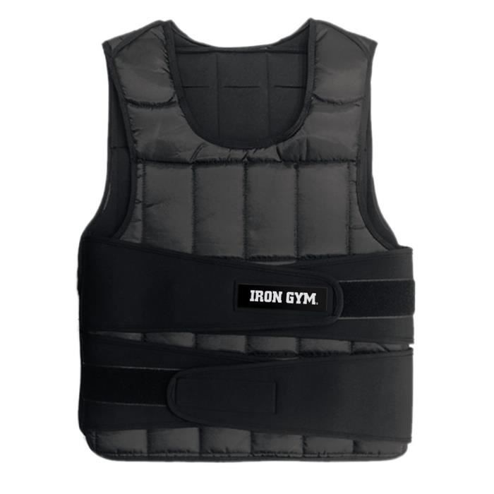 IRON GYM Veste Lestée Ajustable de 1 à 10 Kg avec Poids et Crossfit