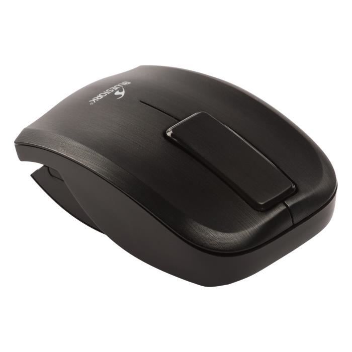 Bluestork Souris TRAVEL - Sans fil - Pliable - 1 000 dpi - 4 Boutons - Pavé tactile - PC / MAC