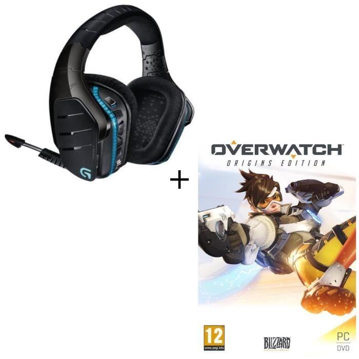 Casque Gaming G933 + Overwatch Edition Origins Jeu PC