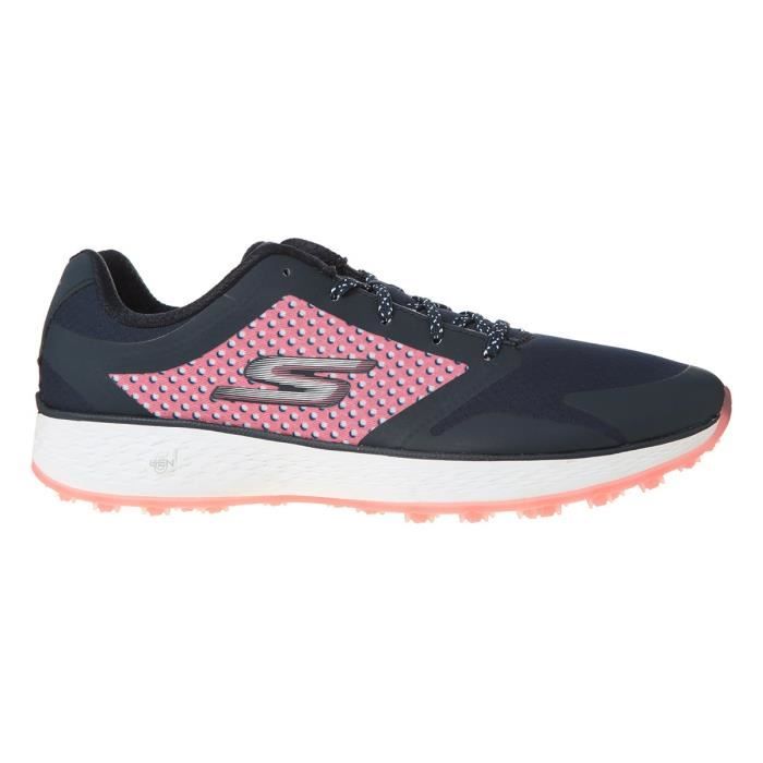 SKECHERS Chaussures de Golf Eagle Lead - Femme - Bleu marine et Rose