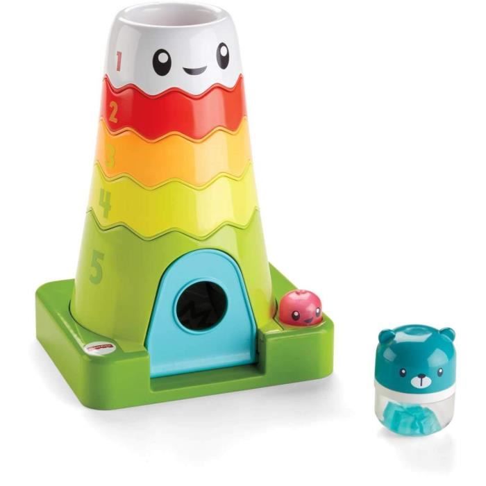 FISHER-PRICE - La Pyramide Magique Musicale - Jouet à empiler - 6 mois et +