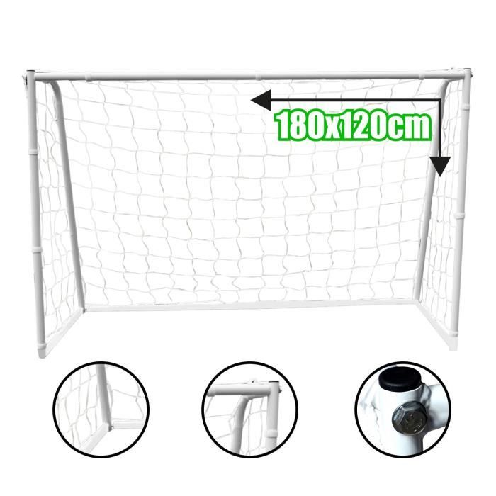 BUMBER Cage de Foot Deluxe L - 180 x 120 x 65 cm - Blanc