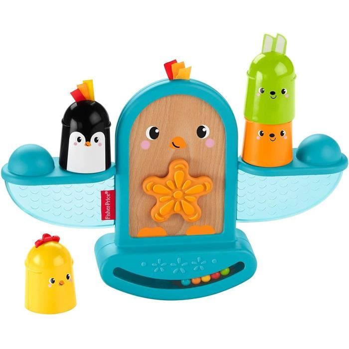 FISHER-PRICE Mon Oiseau Bascule à Empiler - GJW26 - Jouet d'éveil - 6 mois et +