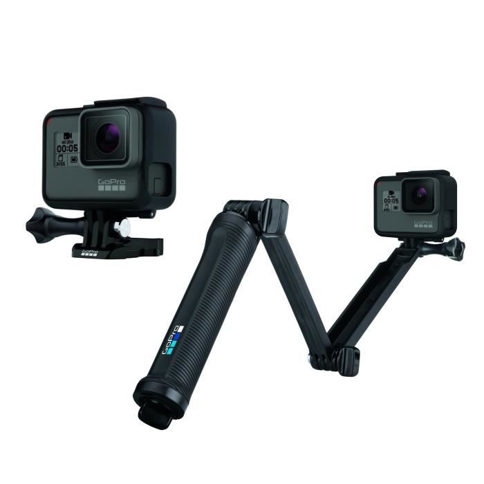 Pack GOPRO HERO 5 Black Caméra de sport + GOPRO AFAEM-001 3-WAY Fixation 3 en 1 - Poignée - Bras - Trépied