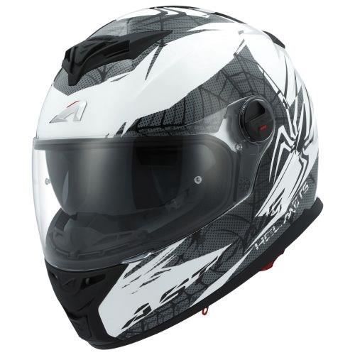ASTONE Casque Intégral GT800 Spider Blanc Noir