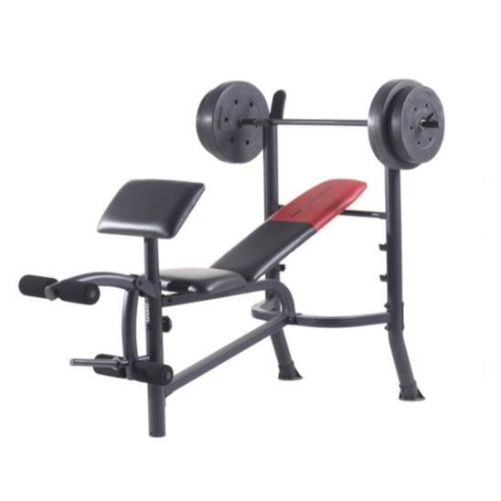 WEIDER Banc de musculation Pro 265 - Noir et Rouge