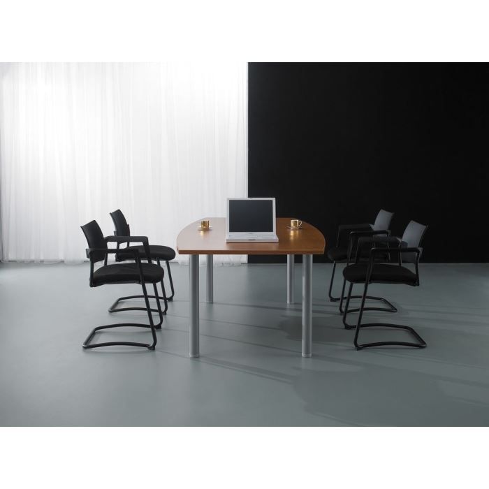 Table universelle ton. L200xP100xH72cm Wengé/Alu
