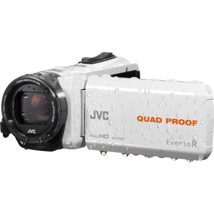 JVC GZ-R435B Camescope numérique Full HD Tout-terrain - Waterproof - Blanc