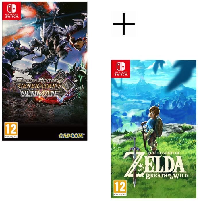 Monster Hunter Generations Ultimate + The Legend of Zelda : Breath of the Wild Jeu Switch