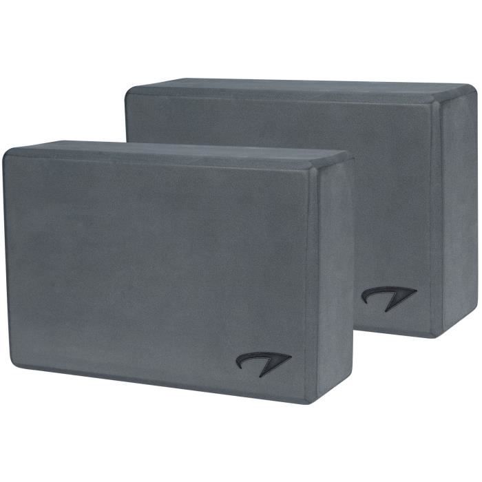 AVENTO 2 Briques de yoga en mousse - Gris