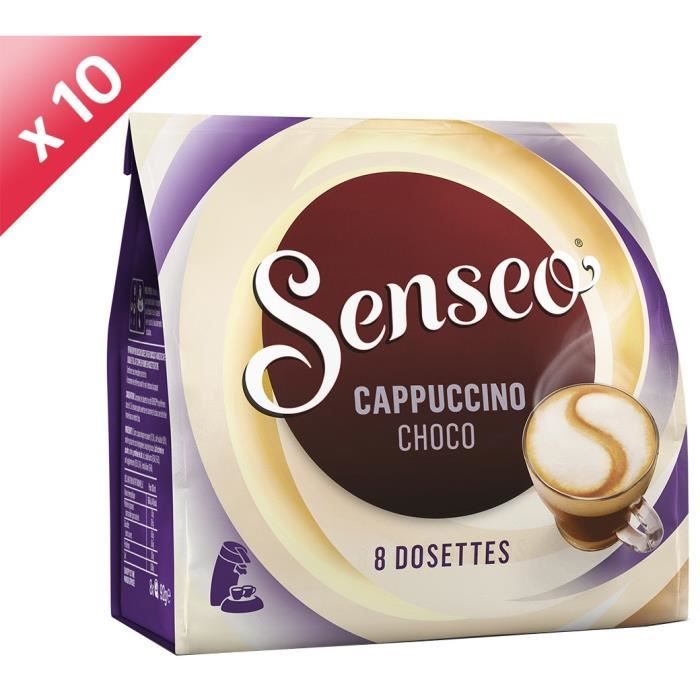 SENSEO Lot de 10 Cafés Cappuccino Choco 8 dosettes