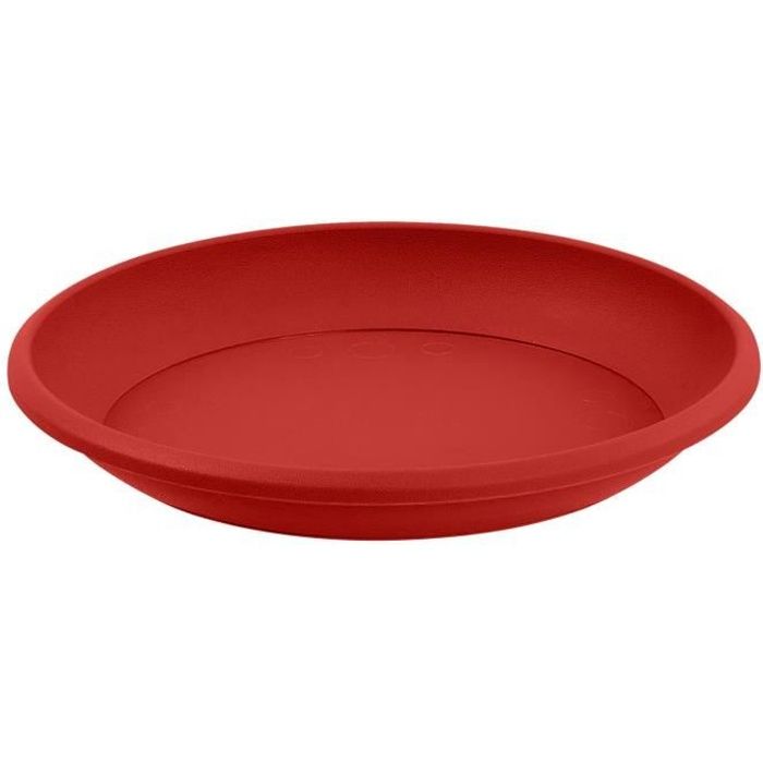 EDA Soucoupe Marina Ø30cm pour pot Ø35cm - Rouge rubis