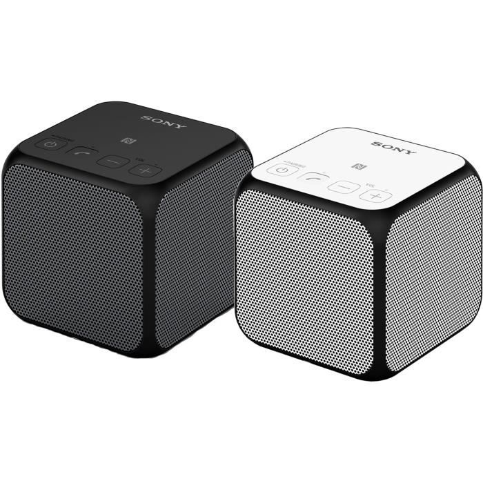 Pack de 2 enceintes SONY SRS-X11 Bluetooth ultra portable - Blanc et Noir